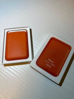 iPhone Leather Wallet ORANGE Find My 17Pro /Pro Max - 4