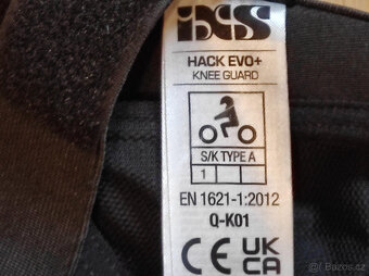 iXS Hack EVO+ chrániče kolen Black (Velikost M) - 4