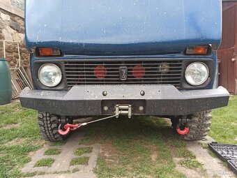 Pevnostní nárazník PRO verze + naviják MSW 3500 lbs na Lada - 4