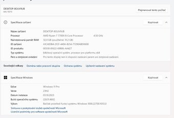 Herní počítač Ryzen 7 7700X / 32GB / RX 6750 XT 12GB / WIFI - 4