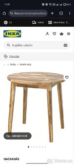 Masivní akciový stůl Ikea 89 cm - 4