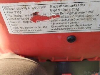 Sedačka na kolo na zadní nosič - 4
