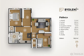 Pronájem bytu 3+1, 103 m² Českobratrská 1556, Teplice - 4