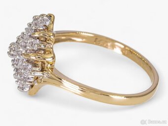 Krásný 14K prsten s diamanty 0,50ct - certifikát IGI - 4
