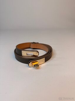 Nový kožený nastavitelný pasek vyrobený v Itálii - 4