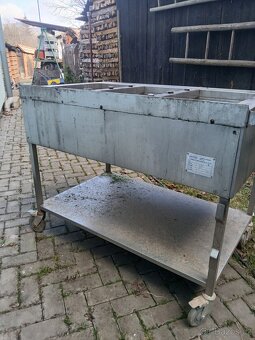 Nerezový Stůl na ohřev várnic - 4