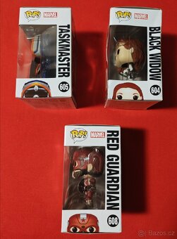 Funko pop figurky - black widow, red guardian a taskmaster - 4