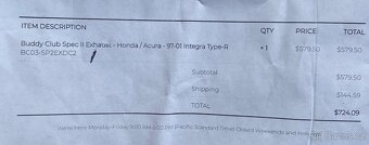 Buddyclub spec II exhaust Honda Integra DC2 Type-R - 4