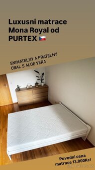 Postel z masivu s matraci PURTEX - 4