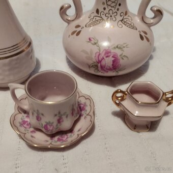 5 x růžový porcelán - 4