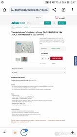Vysokofrekvenční nabíjecí přístroj FILON FUTUR M 24V 50A - 4