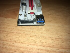 PCIe Riser x1 to x16 card (6-pin,MOLEX,SATA) ver.008S - 4