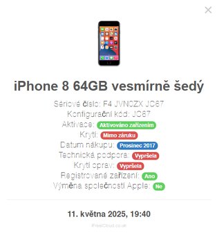 Iphone 8 64GB ves-šedý - 4