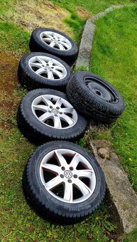 Prodám originální VW alu kola, nové zimní obutí - 4