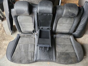 Škoda Superb 2, zadní kožené/alcantara sedadla - 4