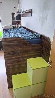Vyvýšená postel s úložným prostorem - 4