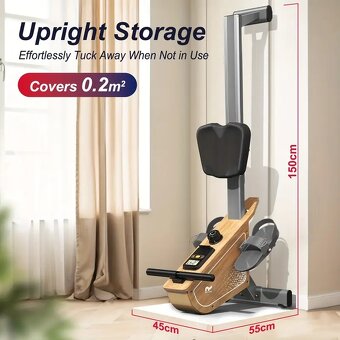 NOVÝ Veslovací domácí trenažér stroj - 4