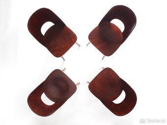 Jídelní židle O. Heardtl ve 100 % stavu, 4 kusy. - 4