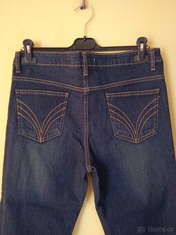 Nové džínové tříčtvrťáky, velikost 38/40 - 4