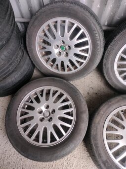 4ks alu disky orig. Škoda 5x100 r16 pneu 205/55 r16 - 4