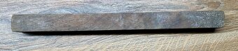 Starožitná vodováha mosaz na dřevě FUNKČNÍ 30cm dlouhá - 4