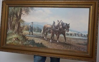 Obrazy-olejomalba,tisk zlacený rám atd. - 4