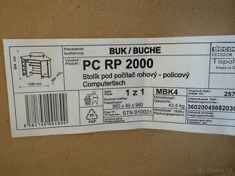 Rohový psací stůl - 4