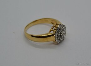Zlatý prsten s brilianty 1CT - 4