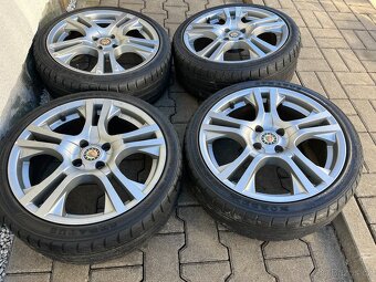 4x alu disky 4x100 R17, letní pneu 80% - 4