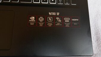HERNÍ NOTEBOOK Acer Nitro 17 (AN17-41-R3AY), černá - 4