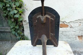 Starožitné kuchyňské jednomiskové váhy, smalt - 4