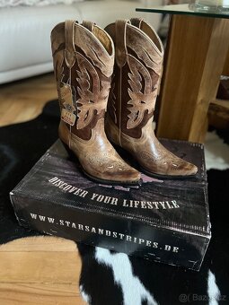 Westernové boty Stars & Stripes - 4