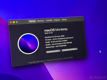 Macbook pro 15" 2016 core i7 250GB SSD 16GB RAM - 4