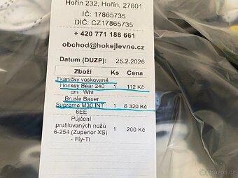 Prodám brusle Bauer Supreme M30 INT, velikost Bauer č.6 - 4