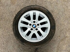 Originál kola BMW 5x120 R16 + Zimní pneu 205/55 R16 - 4