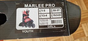 Dívčí rostoucí inline brusle K2 Marlee Pro vel 32-37 - 4