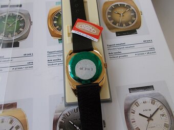 funkcni nove nenosene komplet hodinky prim rok 1965 kostka - 4