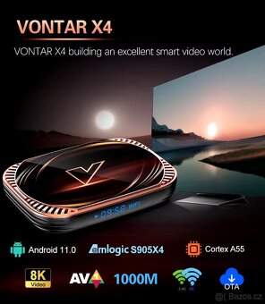 Android TV box Vontar X4 4GB/32GB 8K, 1000Mb LAN. - 4