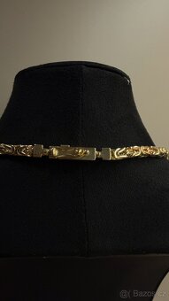 zlatý řetízek kralovsky vzor 14k 585/1000 105g - - 4