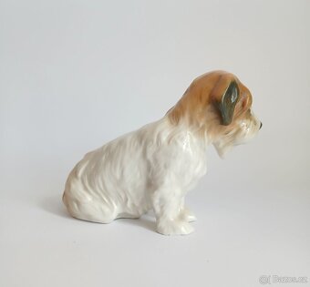 Starožitná porcelánová figura pejska - ENS - Německo - 4