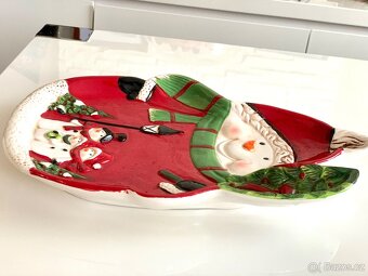 Sněhulák vánoční talíř - 4