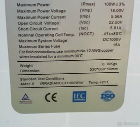 Solární panely vč. regulátoru - kufr o výkonu 100W - 4
