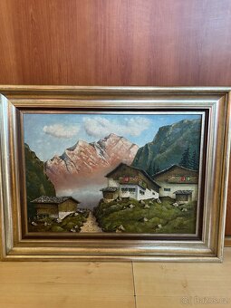 Starý obraz na plátně. - 4