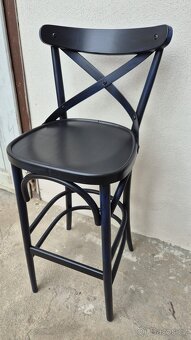 Barové židle černo-modré (č.1) - 4