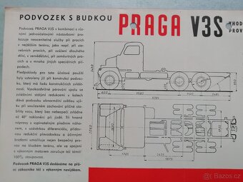 Praga V3S podvozek - prospekt - originál - doprava v ceně - 4