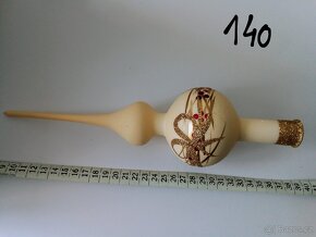 Vánoční ozdoby - staré -špičky- pěnové - 4
