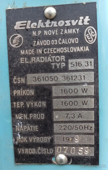Radiátor olejový 1600 W - 4