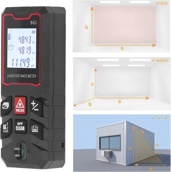Laserový dálkoměr B60, digitální laserový dálkoměr, intelige - 4
