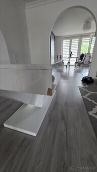 Jídelní stůl 160x89, rozkládací bílý - 4