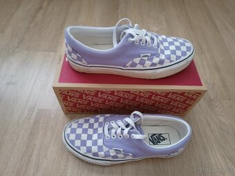 Tenisky Vans Era, dámské, bílá+fialová, na zavazování, vel. - 4